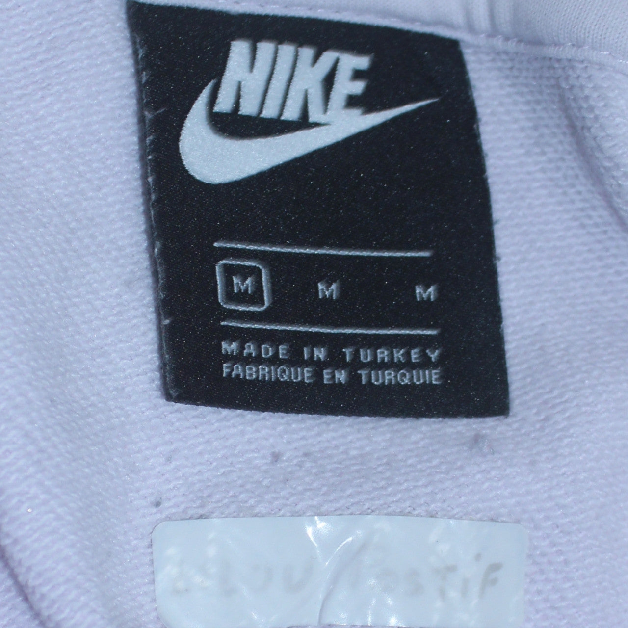Nike Womens White Pullover Hoodie Medium Cotton Blend Casual