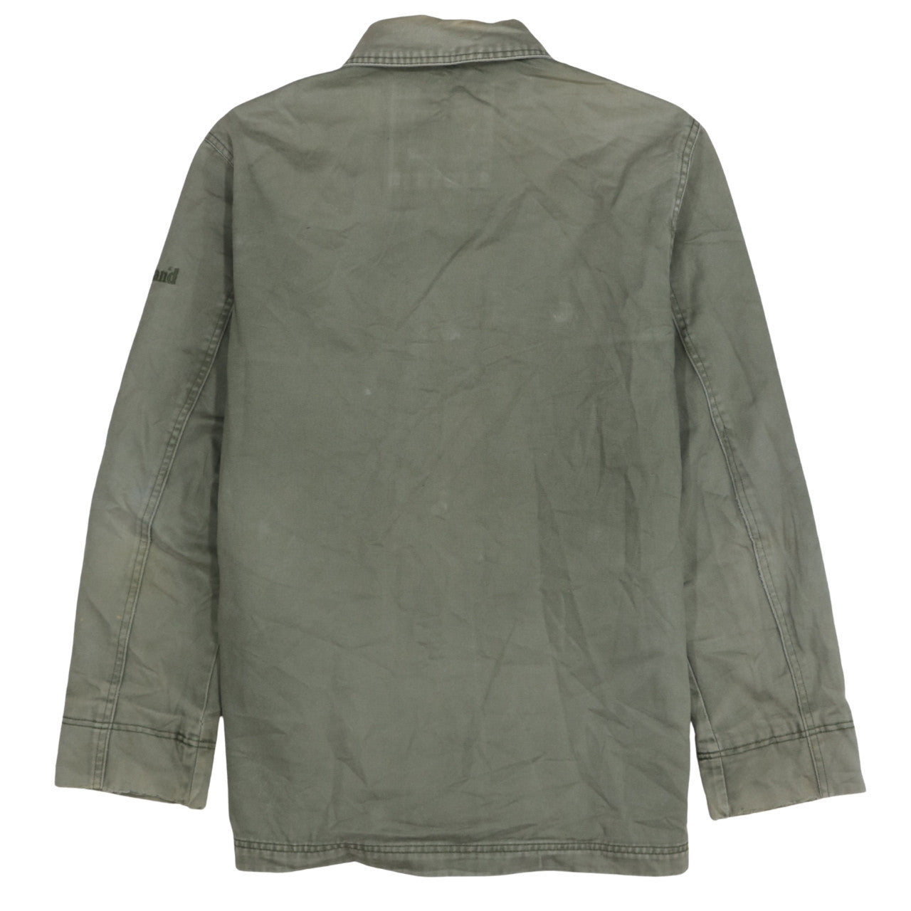 Timberland Men's Green Cotton Military Jacket Size S Regular Fit