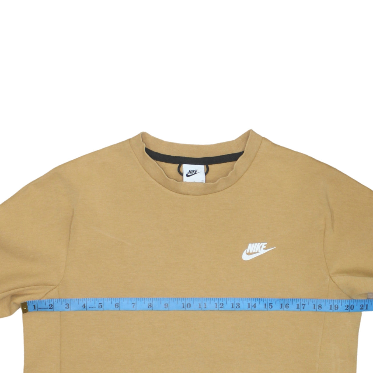 Nike Men’s Beige Crew Neck Pullover Sweatshirt Small