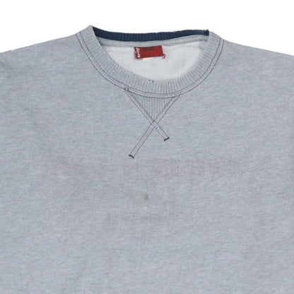 Levi's Men's Grey Crew Neck Pullover Sweatshirt Medium