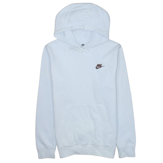 Nike Men's White Pullover Hoodie XS Logo Sportswear Fleece