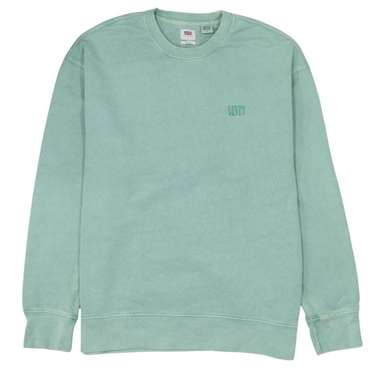 Levi's Men Green Relaxed Pullover Sweatshirt Size L