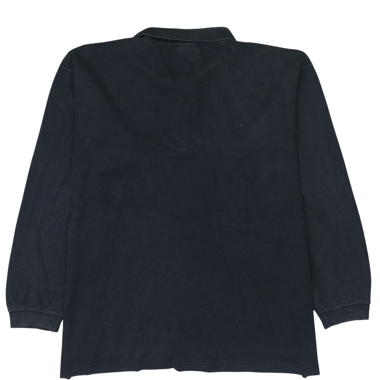 Reebok Men's Black Long Sleeve Cotton Polo Shirt Size L