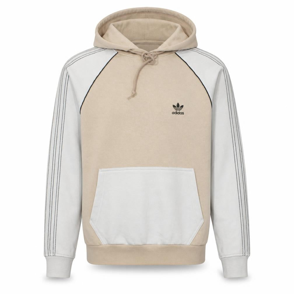 Adidas Men's Beige Pullover Hoodie Small Casual Sportswear