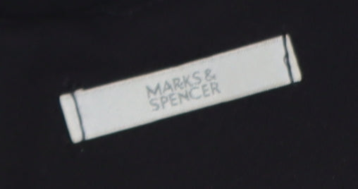 Marks and Spencer Women Black Size 12 Sleeveless Sheath Dress