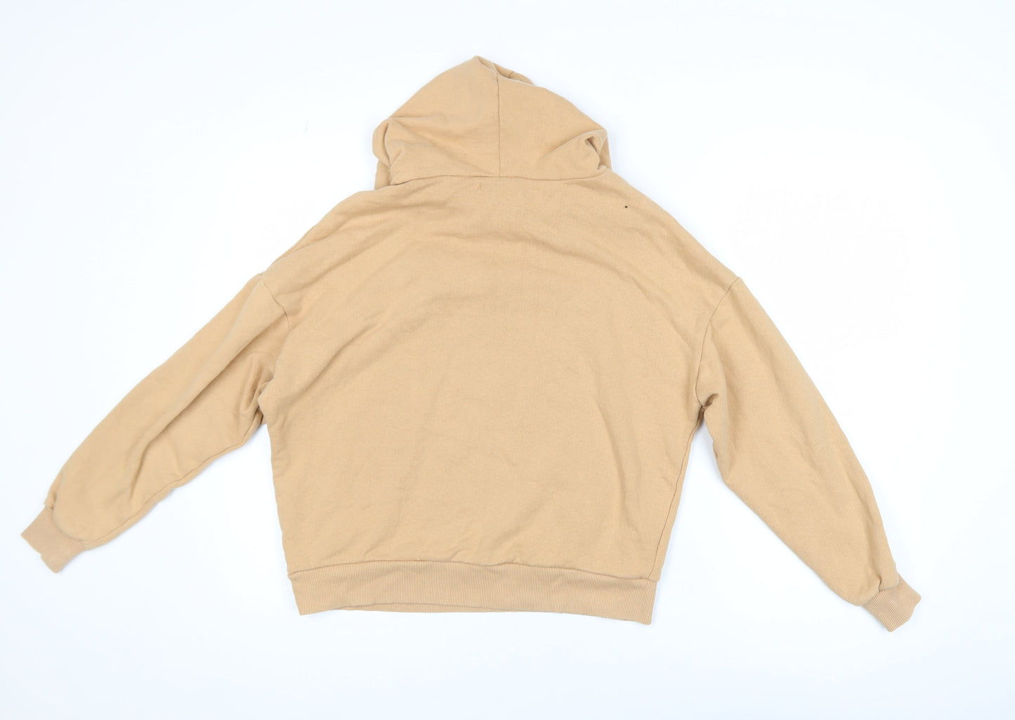 Pull & Bear Women’s Beige Pullover Hoodie Size 8 Casual Style