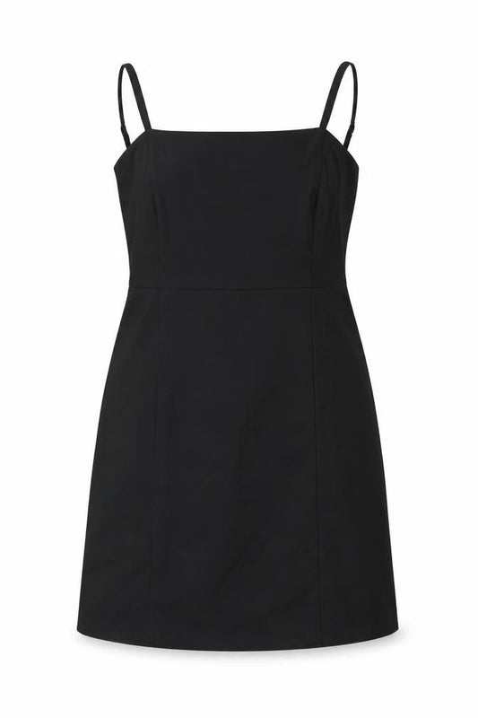 Monki Women's Black Size 14 Slip Dress Knee Length Summer