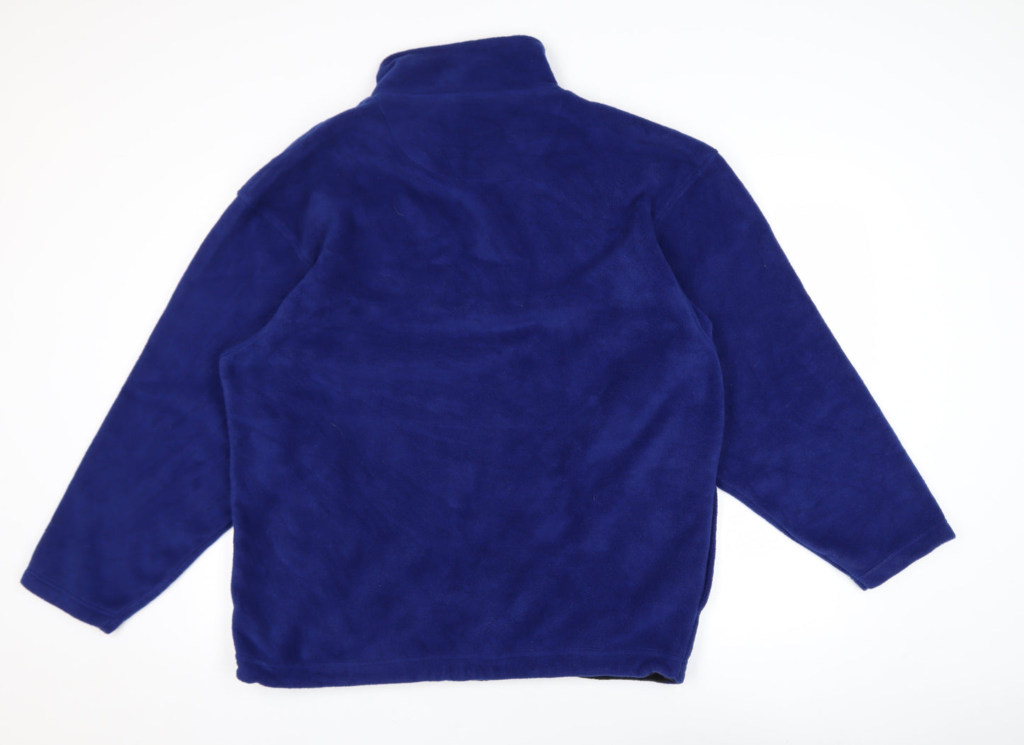 St. Bernard Sport Men's Blue Fleece 1/2 Zip Pullover Sweatshirt M