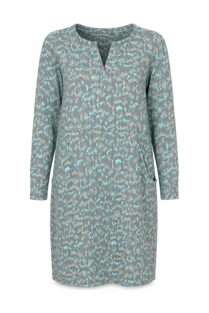 White Stuff Womens Green Floral Shift Dress Size 10 Cotton