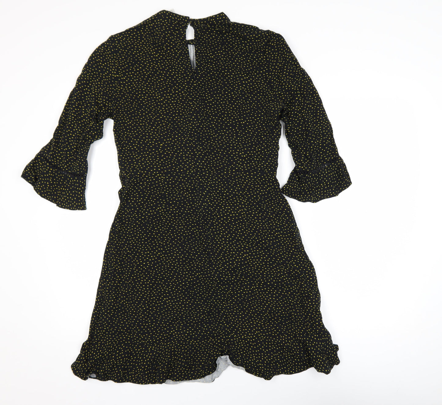 Oasis Women’s Black Polka Dot A-Line Dress Size 10