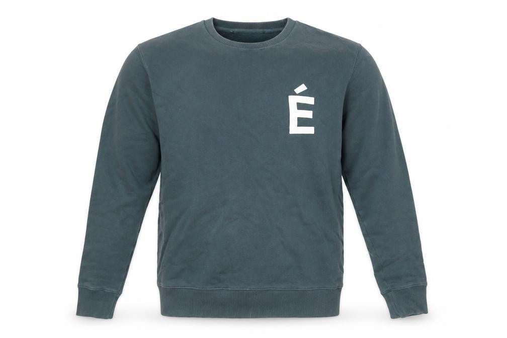 Études Men's Blue L Pullover Sweatshirt with Logo Graphic