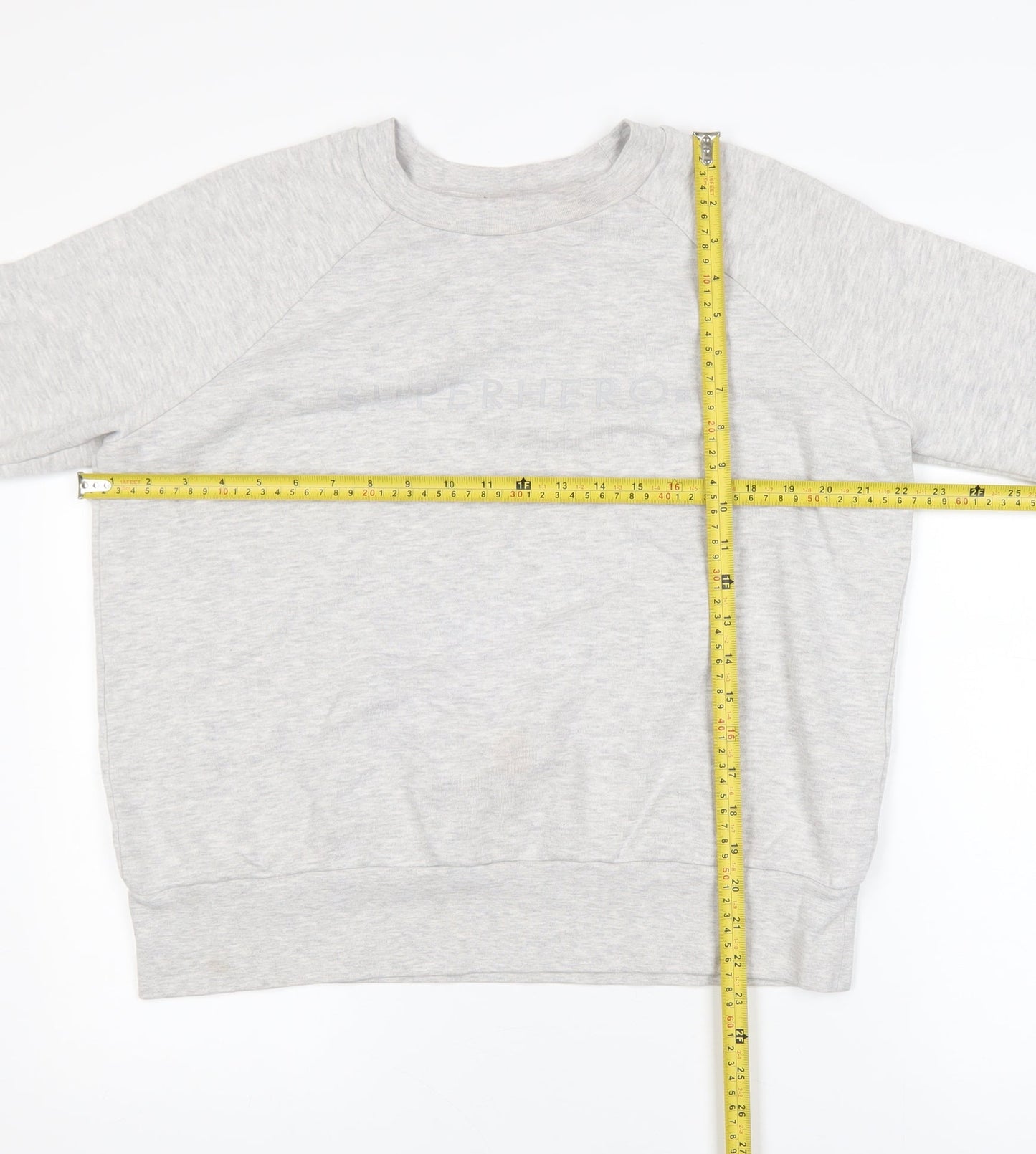 Sweaty Betty Women Grey Cotton Blend Pullover Sweatshirt M