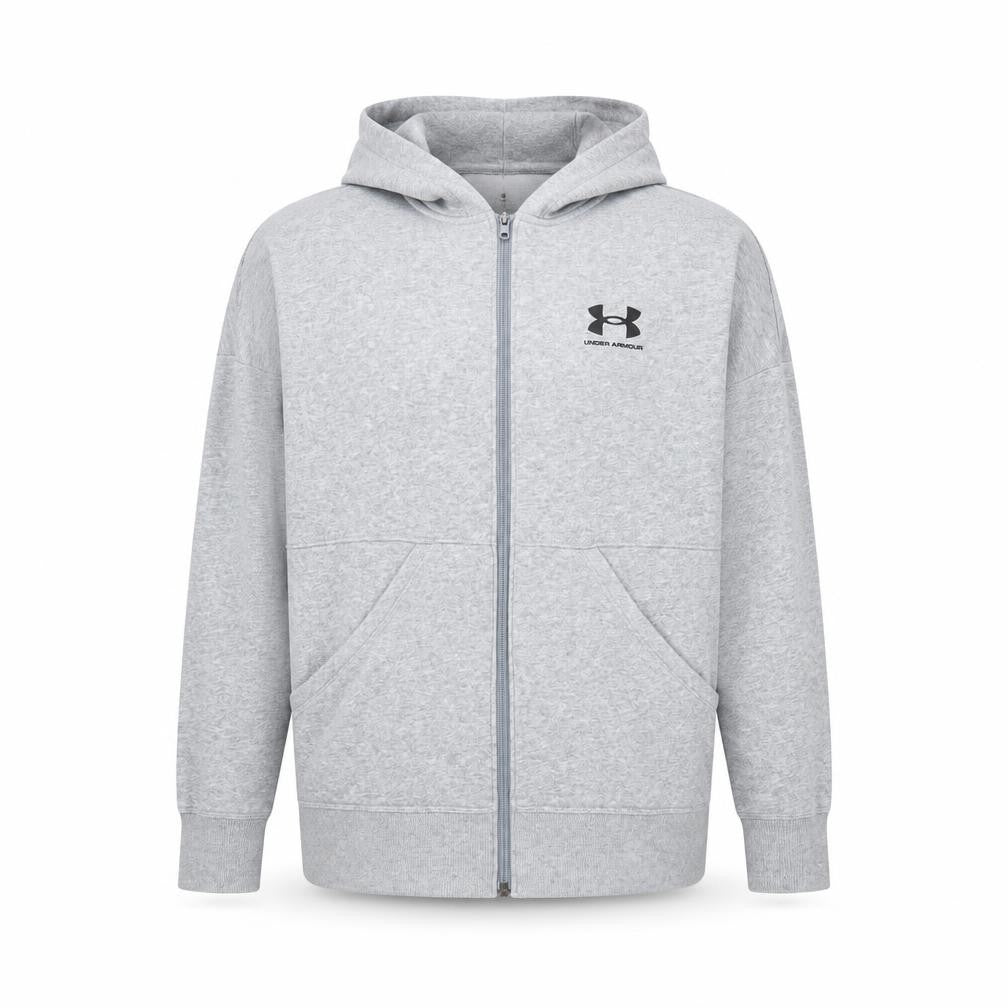 Under Armour Men's Grey Hooded Full Zip Training Jacket Size S