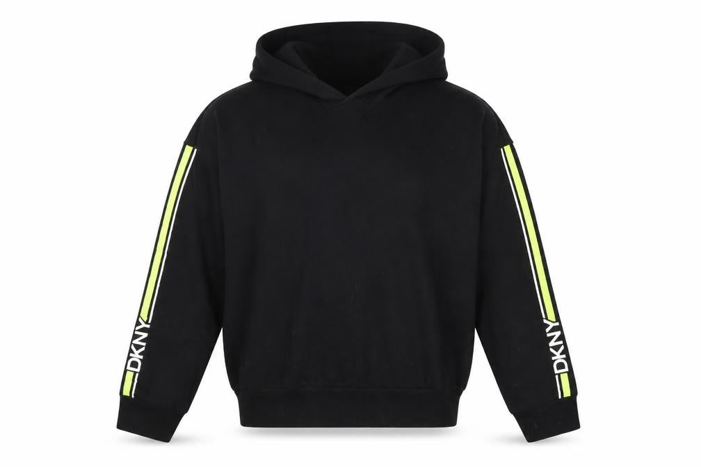 DKNY Men's Black XXL Sport Track Jacket with Hoodie