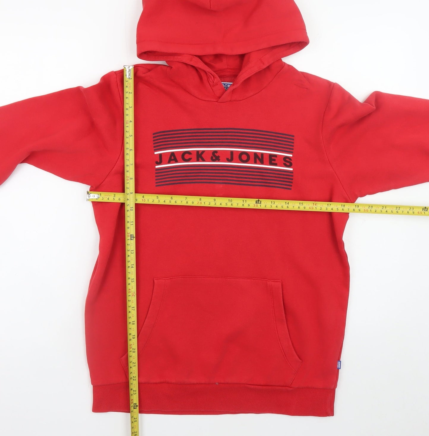 Jack & Jones Teens Red Pullover Hoodie Regular Fit 164