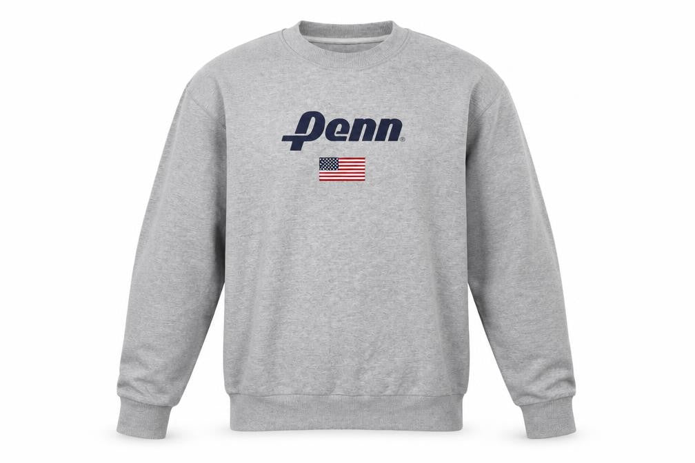 Primark Penn x Primark Men's Grey Crew Neck XL Sweatshirt USA Flag Graphic