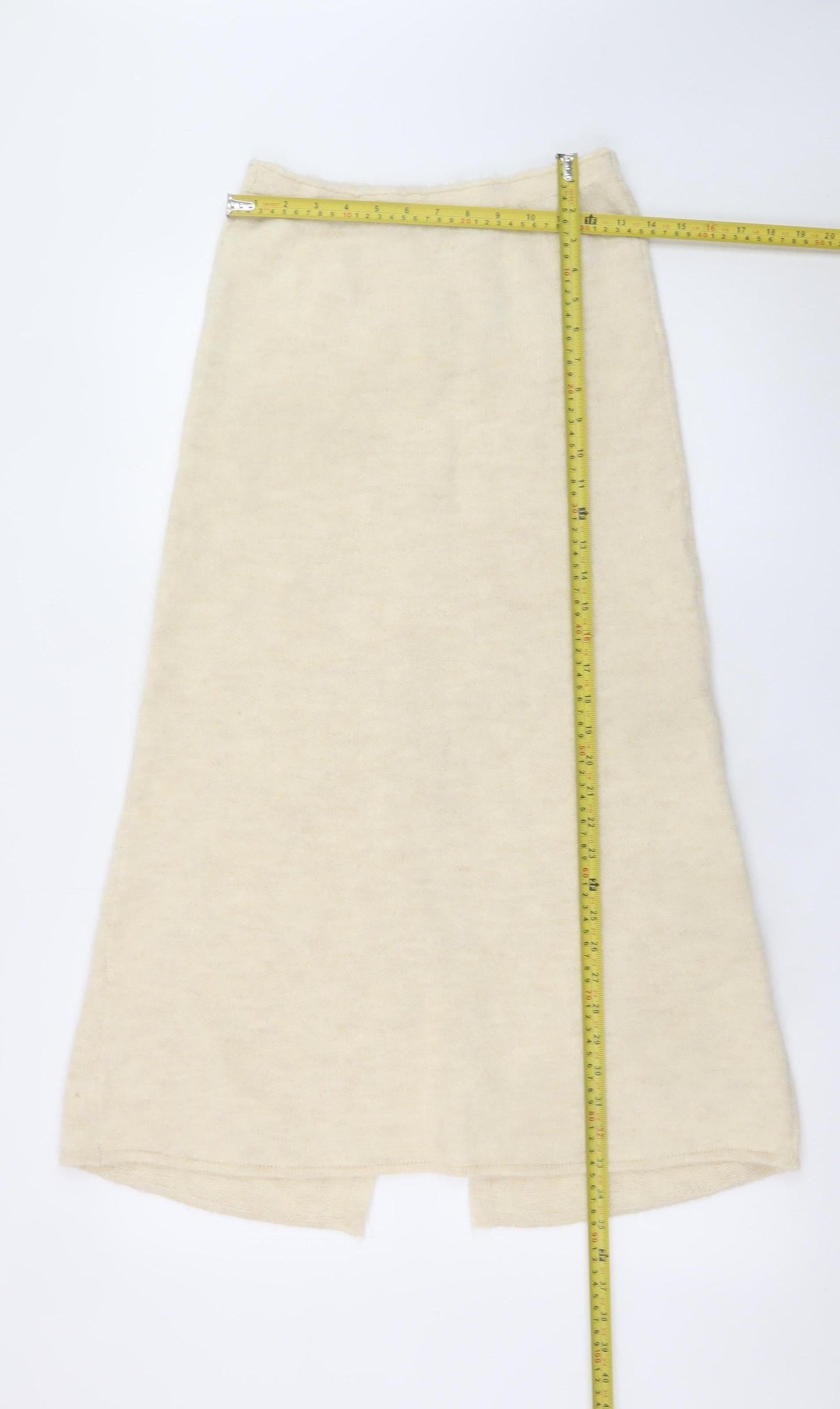 Zara Women Beige Knit A-Line Midi Skirt Size M