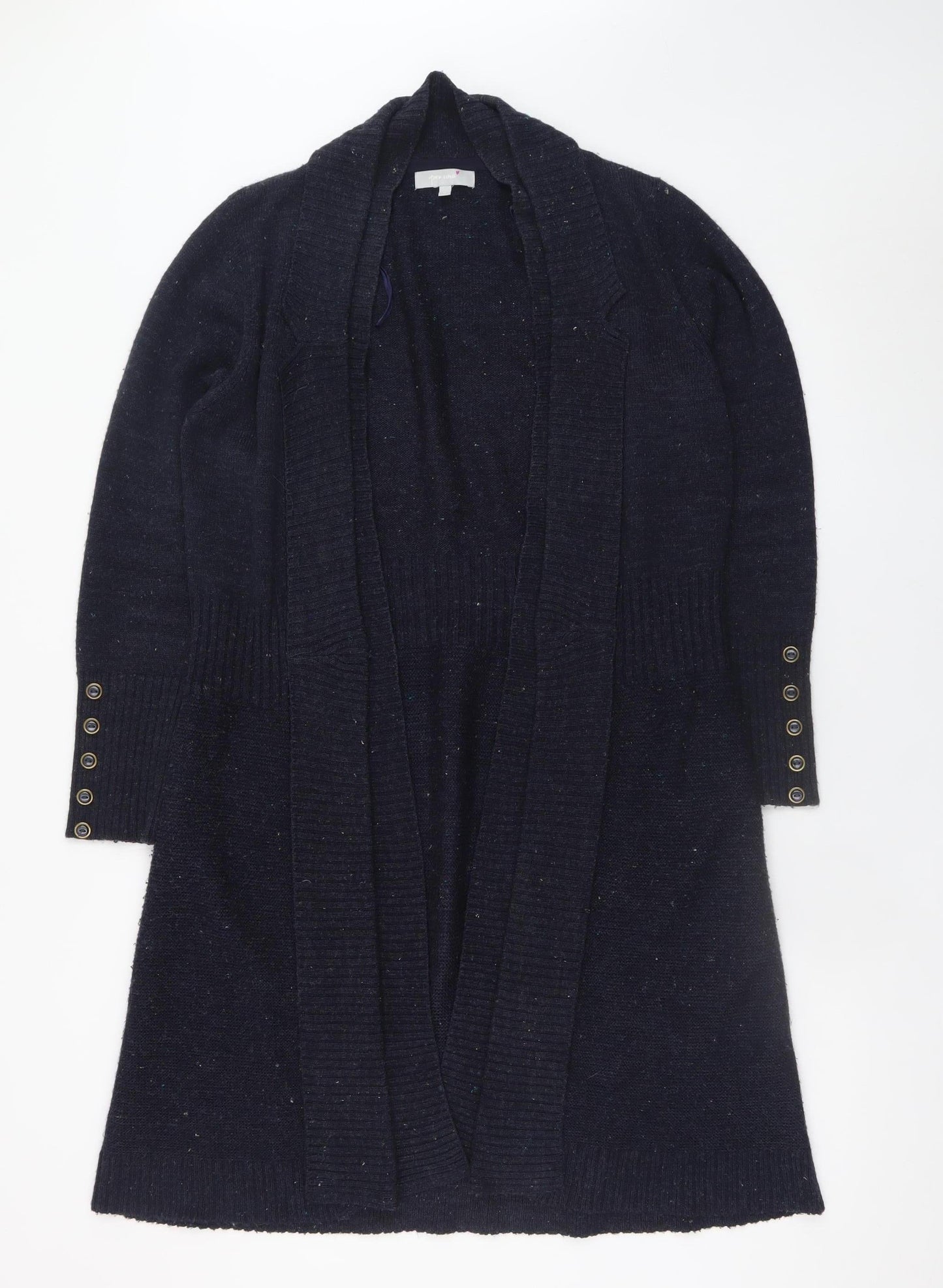 Marks and Spencer Women’s Blue Wool Blend Long Cardigan M