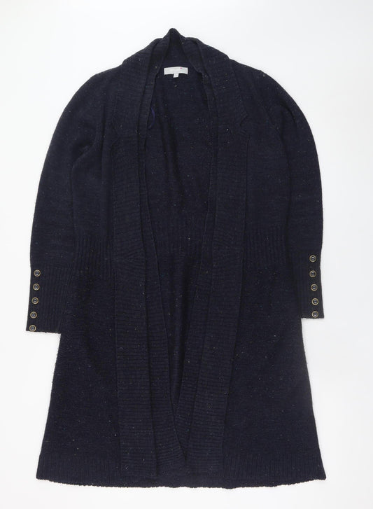 Marks and Spencer Women’s Blue Wool Blend Long Cardigan M