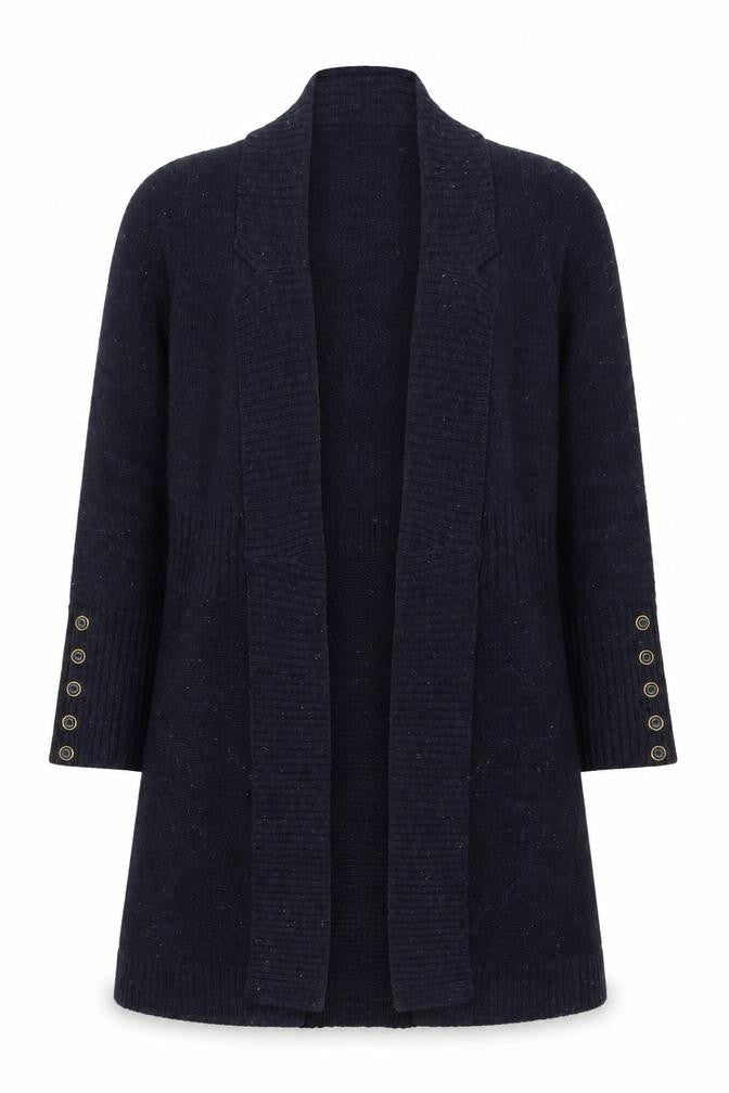 Marks & Spencer Women’s Blue Wool Blend Long Cardigan M