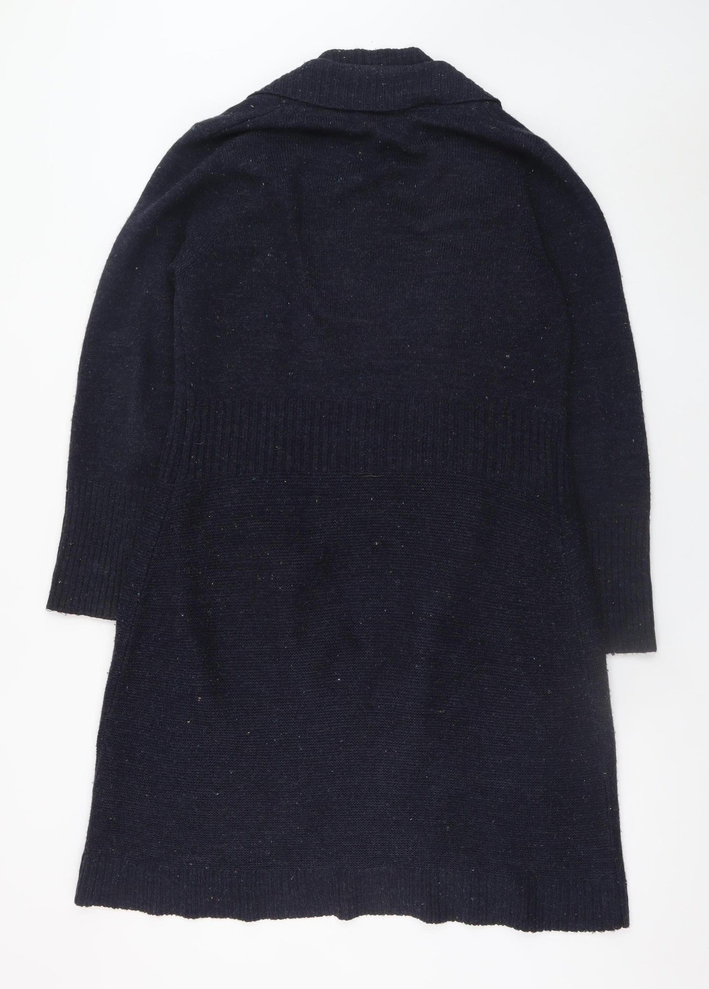 Marks and Spencer Women’s Blue Wool Blend Long Cardigan M