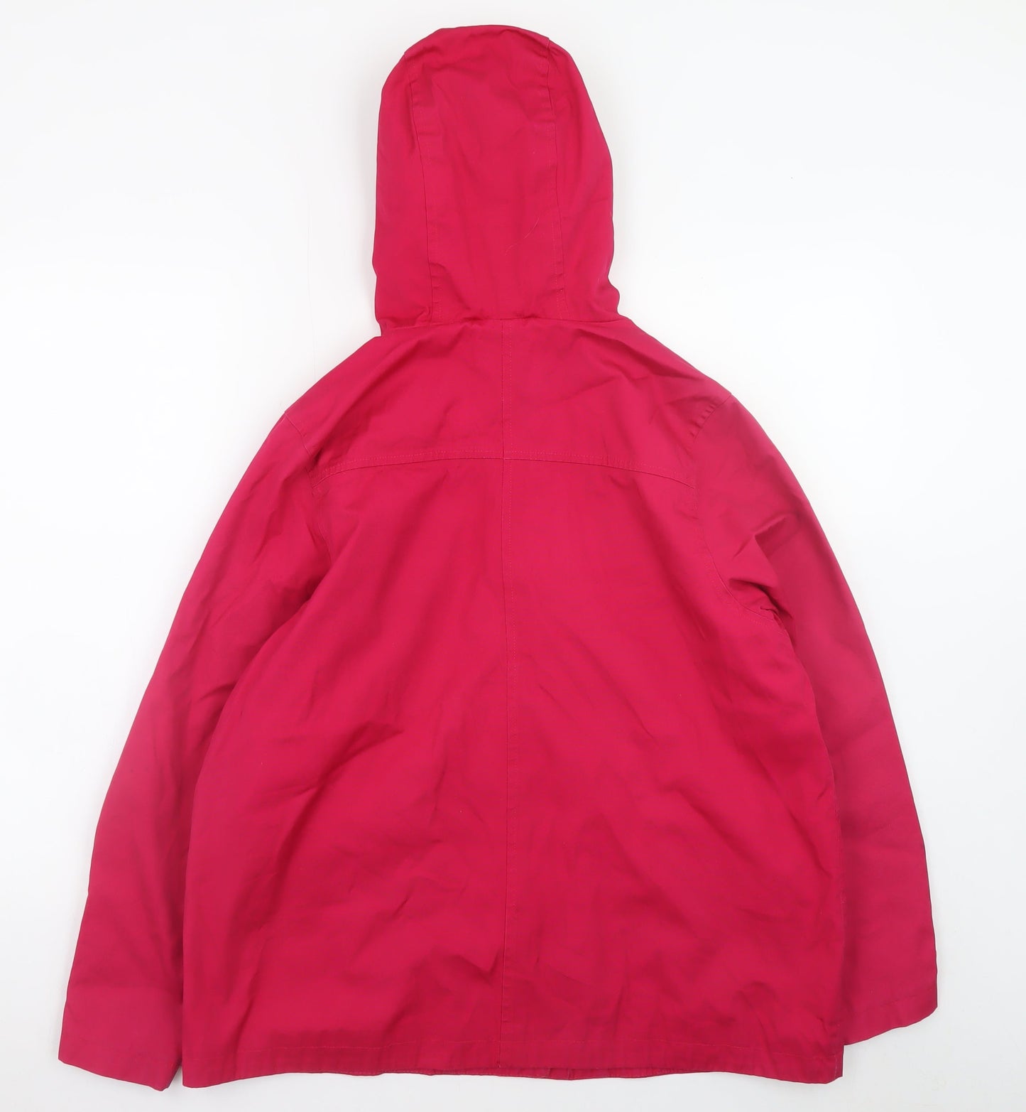 Lazy Jacks Womens Pink Hooded Toggle Duffle Jacket L