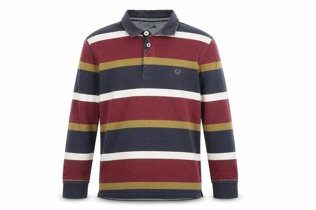 Lincoln Men's Multicoloured Striped Long Sleeve Button-Up Shirt L
