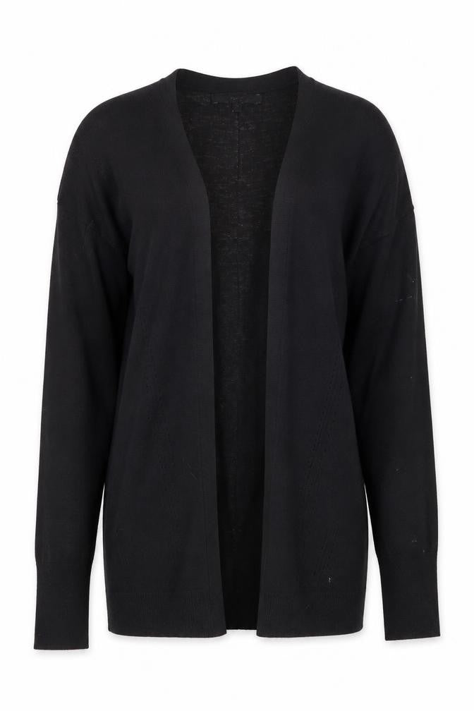 Next Women's Black Long Sleeve Cardigan Size 6 Lightweight Knit