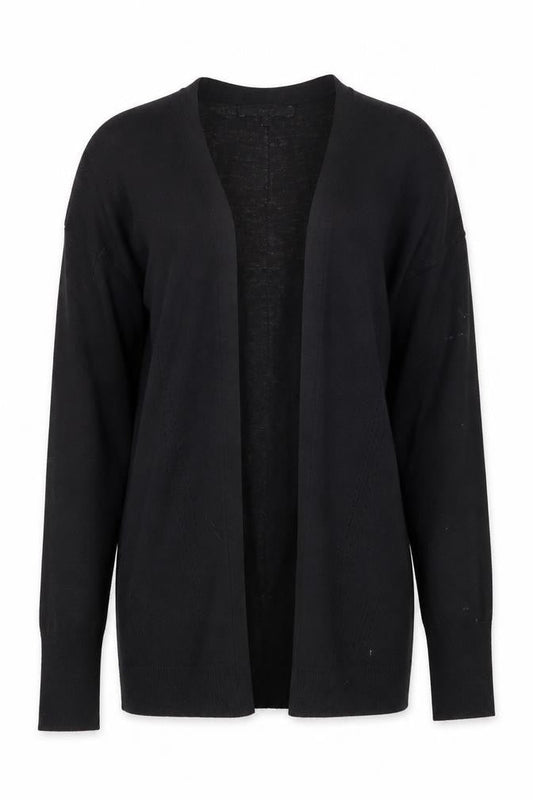 Next Women's Black Long Sleeve Cardigan Size 6 Lightweight Knit