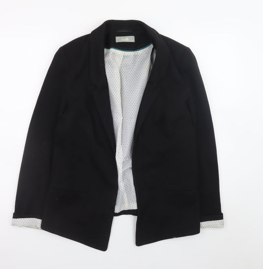 Wallis Women's Black Size 12 Classic Regular Fit Blazer Jacket