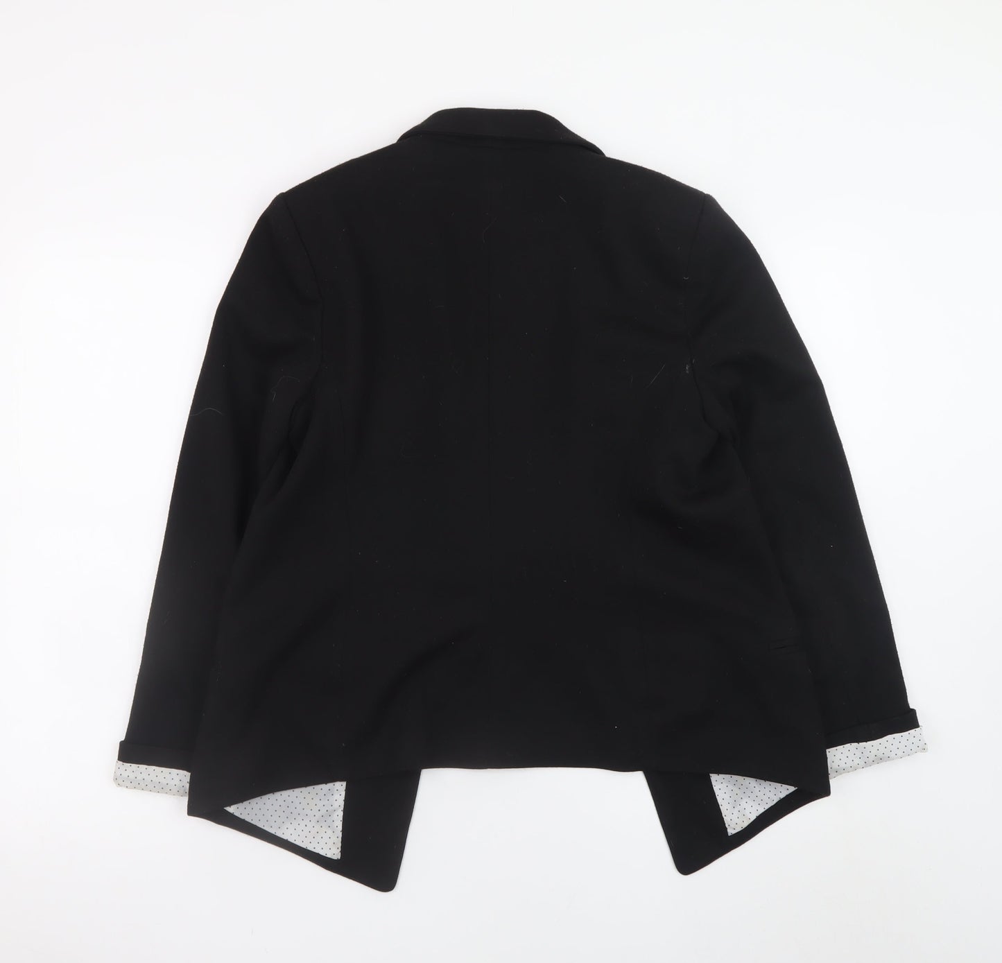 Wallis Women's Black Size 12 Classic Regular Fit Blazer Jacket