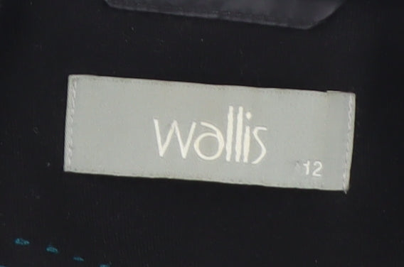 Wallis Women's Black Size 12 Classic Regular Fit Blazer Jacket