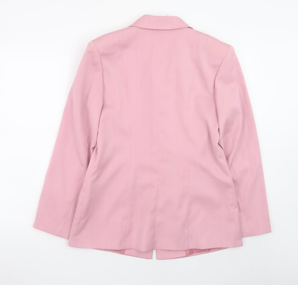 Nicole Collection Women Pink Single-Breasted Blazer Size 12