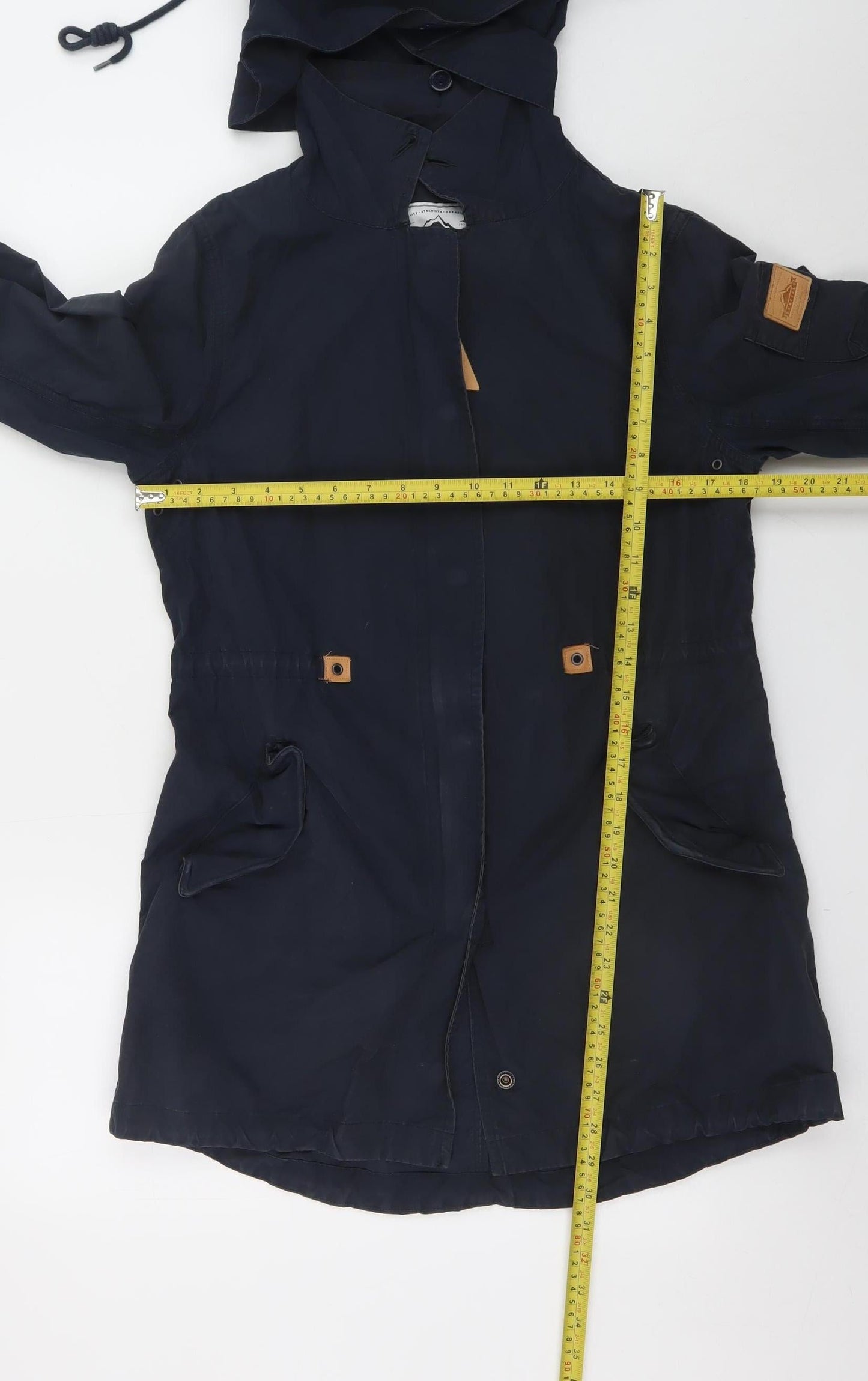 Penfield Women’s Blue Parka Jacket S Cotton Blend Hooded Outdoor
