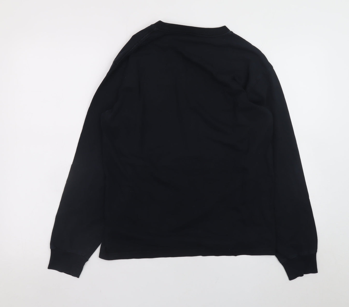 Vans Men's Black Long Sleeve Classic Fit Logo T-Shirt Size M