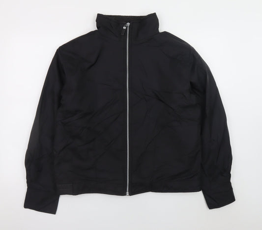ELLE Sports Women's Black L Full Zip Lined Polyester Jacket