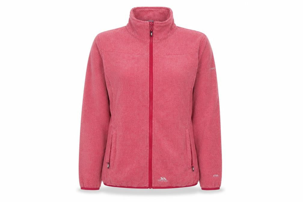Trespass Women Pink Fleece Full Zip Jacket UK 12 M