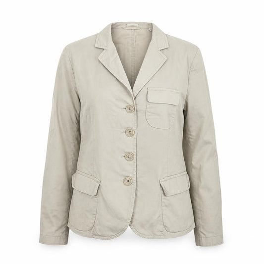 Aspesi Women’s Beige Blazer Jacket Size 12 Cotton Blend Smart Casual