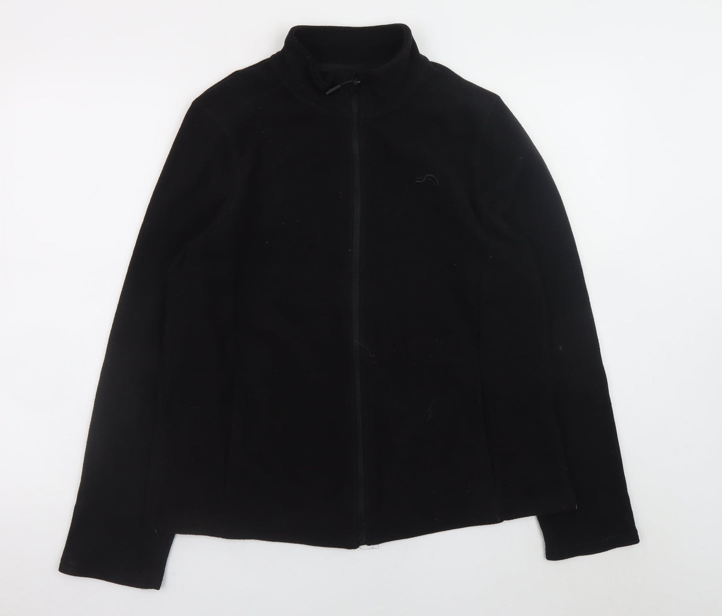 Crivit Men's Black Fleece Full Zip Jacket Size M Outdoor Wear