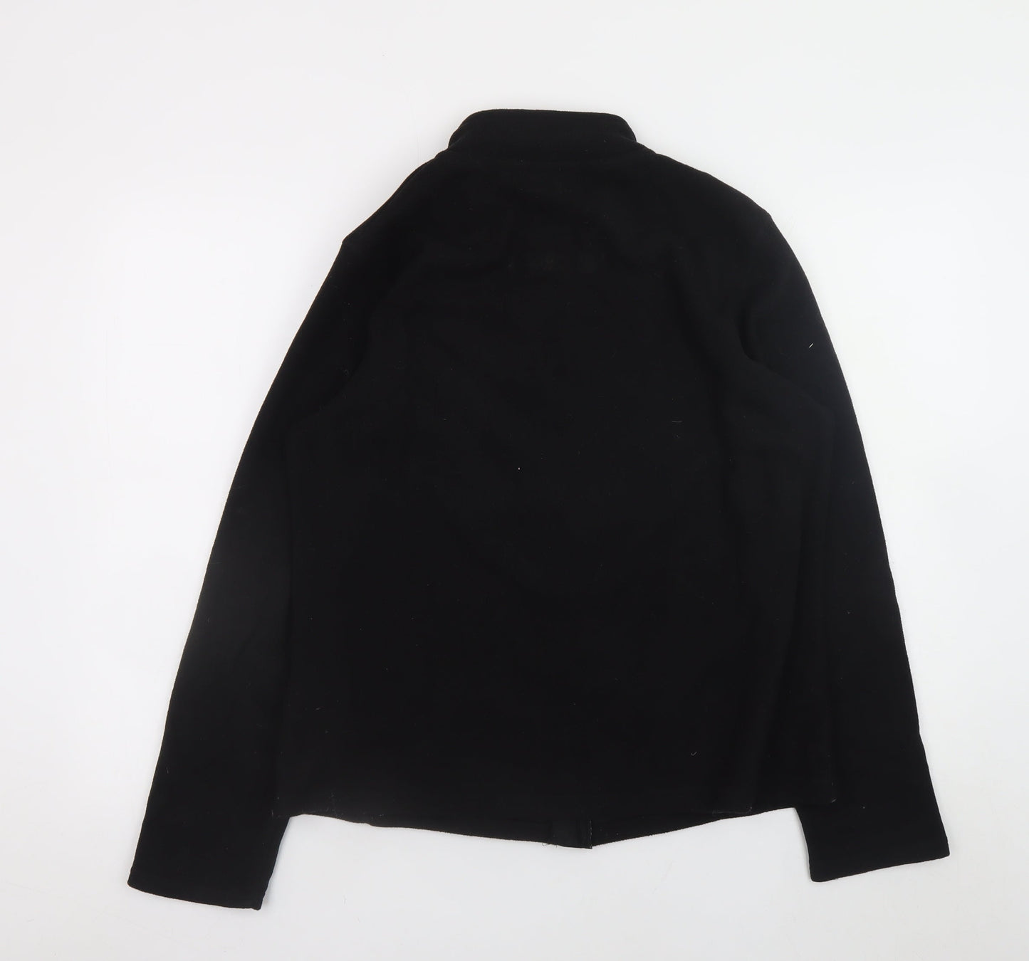 Crivit Men's Black Fleece Full Zip Jacket Size M Outdoor Wear