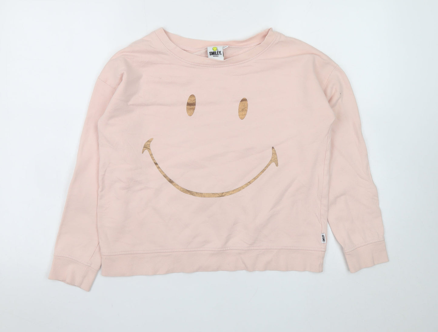 Smiley Originals Teens Pink Pullover Sweatshirt Size 12A