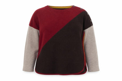 White Stuff Women's Multicoloured Wool Blend Pullover Jumper UK 14
