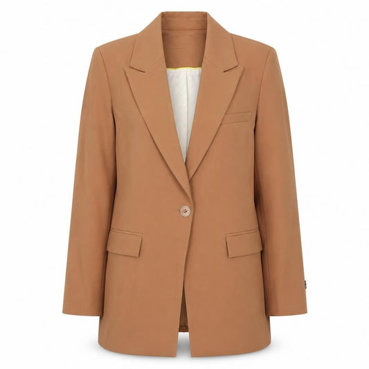 MOS MOSH Women's Brown Bine Leia Blazer Size 8 Regular Fit