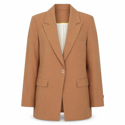 MOS MOSH Women's Brown Bine Leia Blazer Size 8 Regular Fit