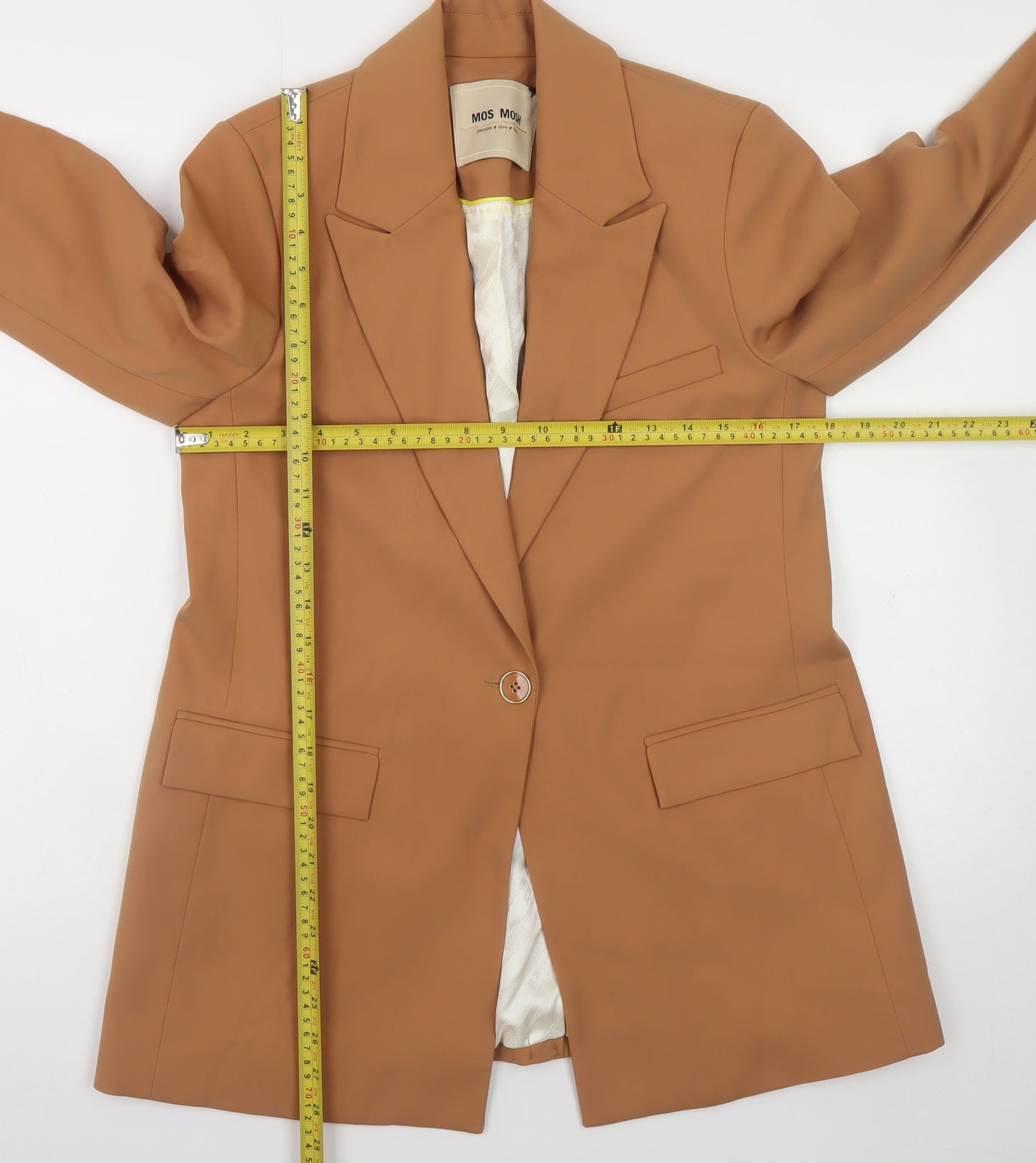 MOS MOSH Women's Brown Bine Leia Blazer Size 8 Regular Fit