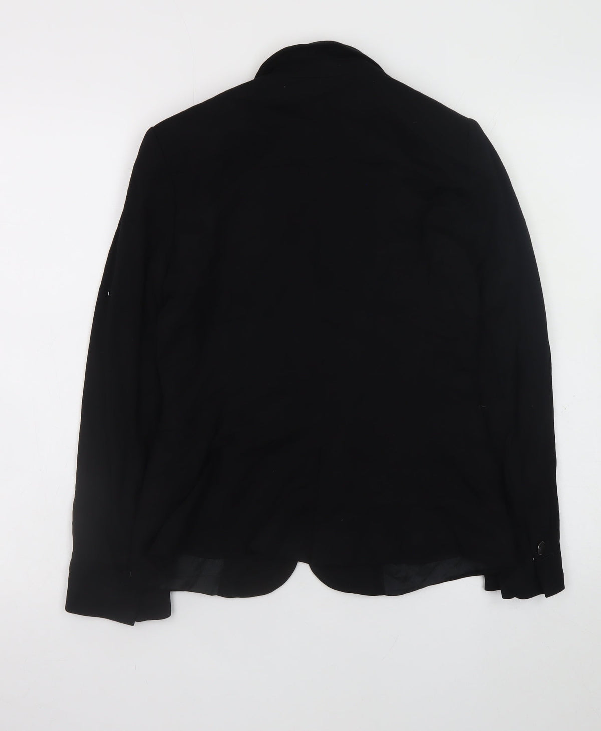 Zara Basic Women's Black One-Button Blazer Jacket Size 8