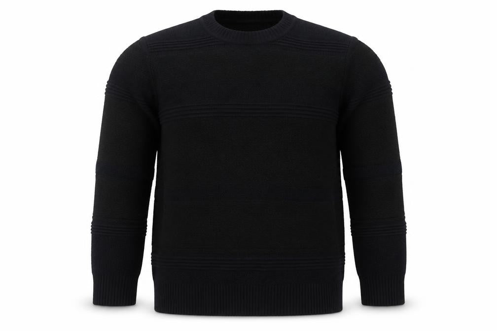 Marks & Spencer Men's Black 2XL Crew Neck Knit Jumper