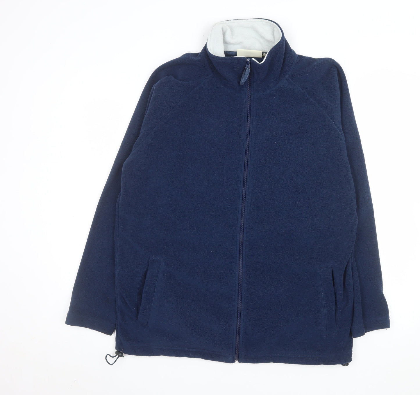 Cheers Men's Navy Blue Fleece Jacket Size S Full Zip Polyester