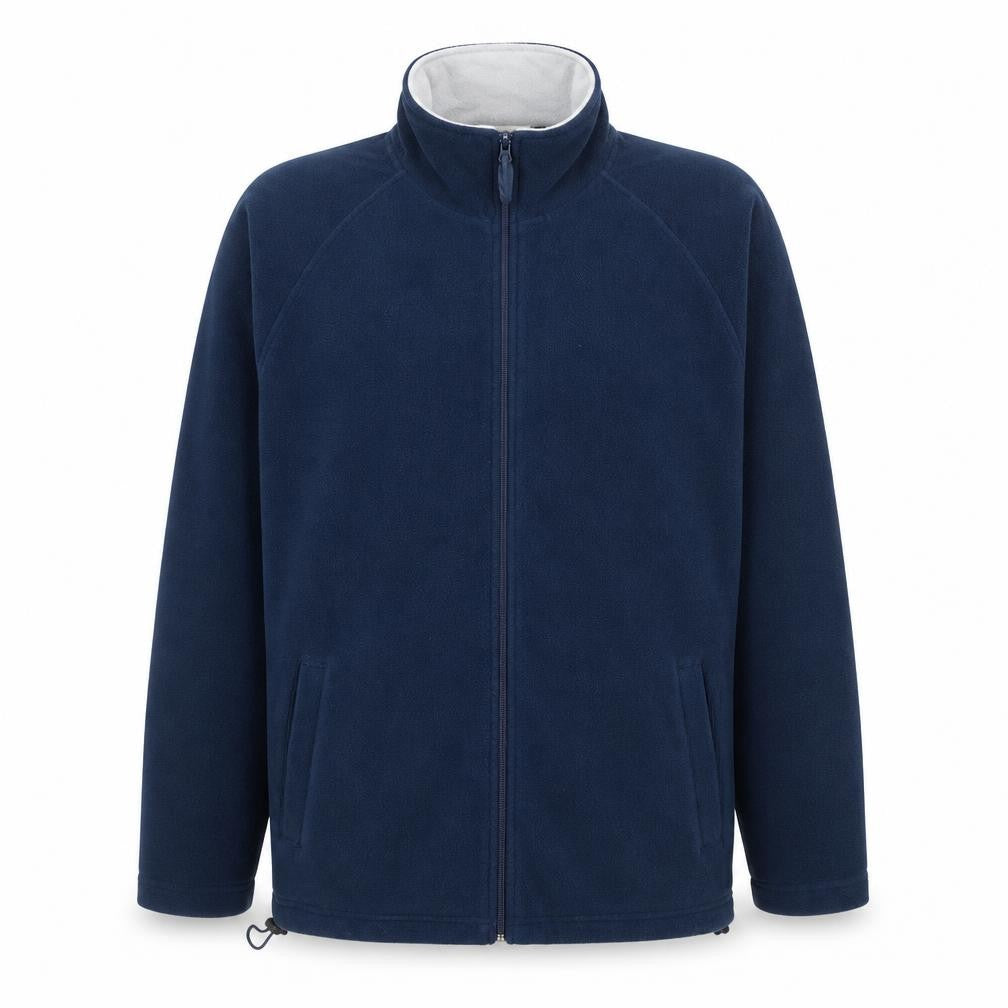 Cheers Men's Navy Blue Fleece Jacket Size S Full Zip Polyester