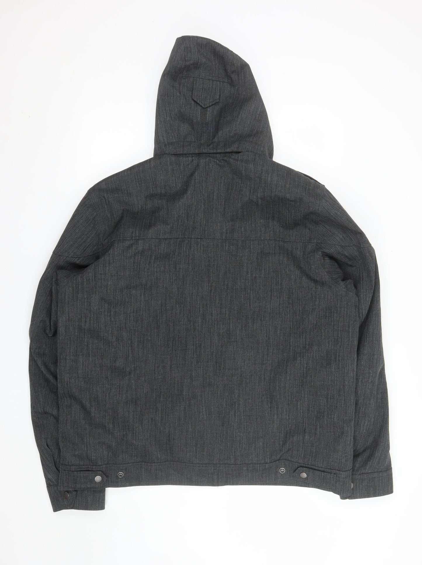 Decathlon Men’s Grey 2XL Hooded Parka Jacket Polyester Cotton Outdoor